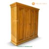 Lemari Pakaian Kayu Jati 4 Pintu Minimalis Jepara