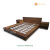 Tempat Tidur Jati Minimalis Modern Set Nakas