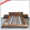 Tempat Tidur Jati Minimalis Modern Set Nakas