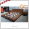 Tempat Tidur Jati Minimalis Modern Set Nakas