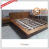 Tempat Tidur Jati Minimalis Modern Set Nakas