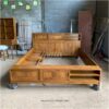 Tempat Tidur Kayu Jati Multifungsi Minimalis Modern