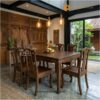 Meja Makan 6 Kursi Chinese Kayu Jati Elegan