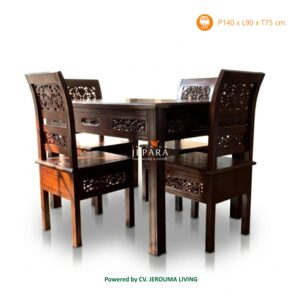 Set Meja Makan Kartini Ukiran Kayu Jati Jepara