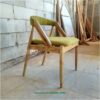 Meja Makan Kayu Jati Solid Minimalis Industrial 6 Kursi
