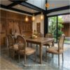 Elizabeth Dining Set 8 Kursi Kayu Jati Interior Jepara