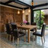 Meja Makan Minimalis 6 Kursi Kayu Jati Modern
