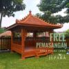 Gazebo Ukiran Bahan Kayu Jati – Pendopo Rumah Santai