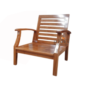 Kursi Santai Kayu Jati – Desain Kokoh & Natural Elegan