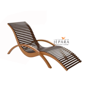 Kursi pantai lounger, kursi kolam renang kayu jati