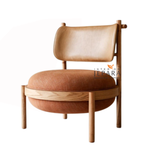 Kursi Lounge Modern Kayu Jati – Scandinavian Accent Chair