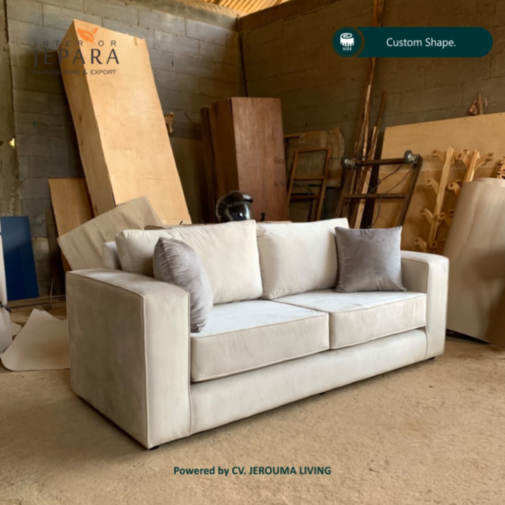Sofa Minimalis Modern Busa Empuk Custom | Interior Jepara