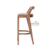 Kursi Bar Kayu Jati Modern Minimalis dengan Jok Empuk – Desain Elegan