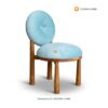 Oval Donut Chair – Kursi Unik Modern dengan Sentuhan Kayu Jati Asli