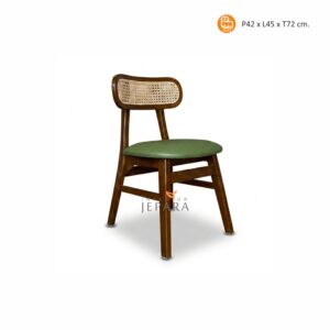 Kursi Kayu Jati Rotan Minimalis Jepara