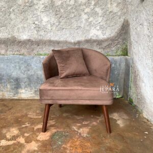 Kursi Sofa Single Modern Kayu Solid Jepara