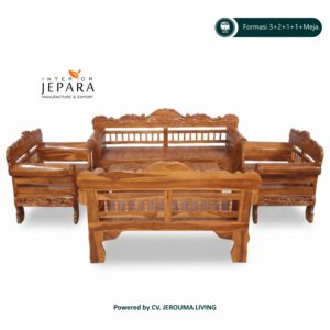 Kursi Tamu Kayu Jati Jepara Ukiran Klasik - Interior Jepara
