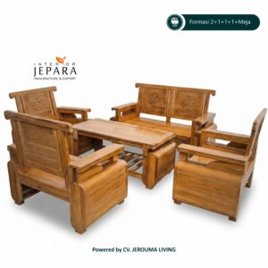 Set Kursi Tamu Kayu Jati Minimalis - Interior Jepara