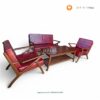 Set Sofa Tamu Minimalis Jepara – Kursi Tamu Kayu Retro