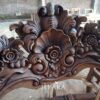 Kursi Makan Ukiran Mawar Bahan Kayu Jati