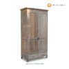 Lemari Pakaian Kayu Jati Minimalis Rustic 2 Pintu