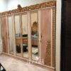 Lemari Pakaian Mewah Ukiran Singosaren Kayu Mahogany
