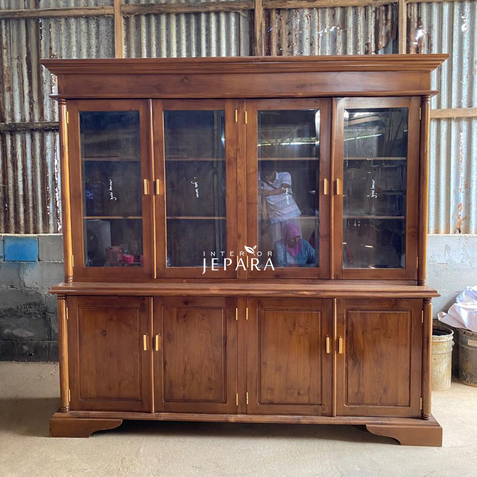 Lemari Buku Minimalis Kayu Jati – Interior Jepara