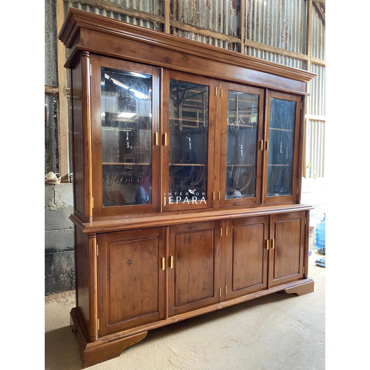 Lemari Buku Minimalis Kayu Jati – Interior Jepara