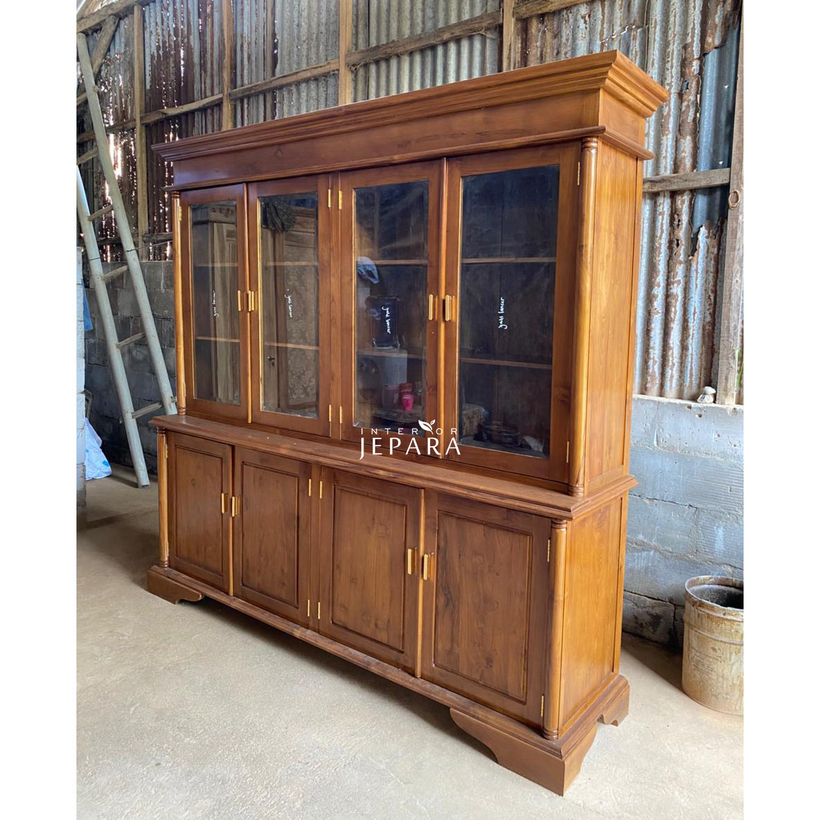 Lemari Buku Minimalis Kayu Jati – Interior Jepara