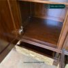 Lemari Pakaian Klasik Mewah 4 Pintu Ukiran Elegan Kayu Jati