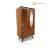 Lemari Pakaian Anak Model Retro 2 Pintu Kayu Jati
