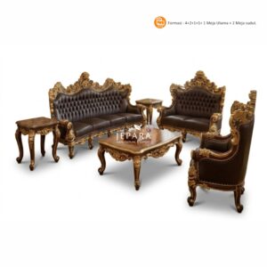 Kursi Jati Mewah Singgasana - Kursi Jati Ukiran Jepara