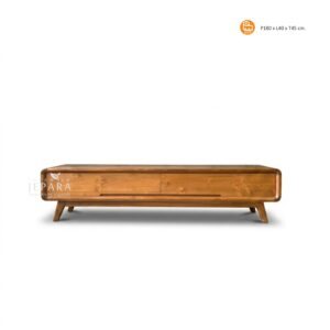 Meja TV Minimalis Kayu Jati Solid – Elegan & Fungsional