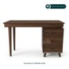 Meja Kerja Retro Minimalis Kayu Jati 3 Laci