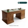 Meja Kerja Jati Minimalis Klasik 180 cm | Furniture Kantor