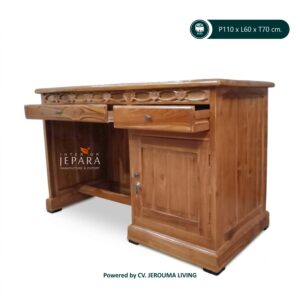 Meja Kantor Kayu Jati Minimalis