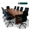 Meeting Table Kayu Trembesi Suar Solid | Meja Rapat Modern