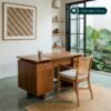 Meja Kantor Minimalis Kayu Jati | Meja Belajar
