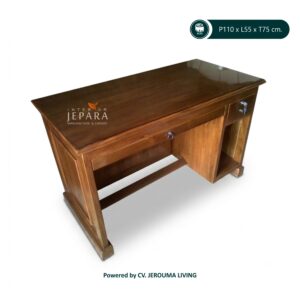 Meja Kerja Kantor Minimalis Kayu Jati - Interior Jepara