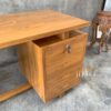 Meja Kerja Minimalis Kayu Jati dengan Laci