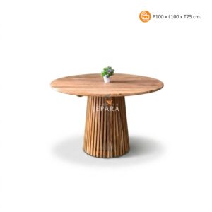 Meja Makan Minimalis Japandi Elegan