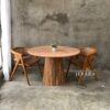 Meja Makan Minimalis Japandi Kayu Jati