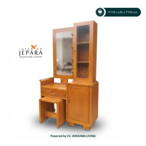 DOMINICO Meja Rias Full Kayu Jati Konsep Desain Klasik