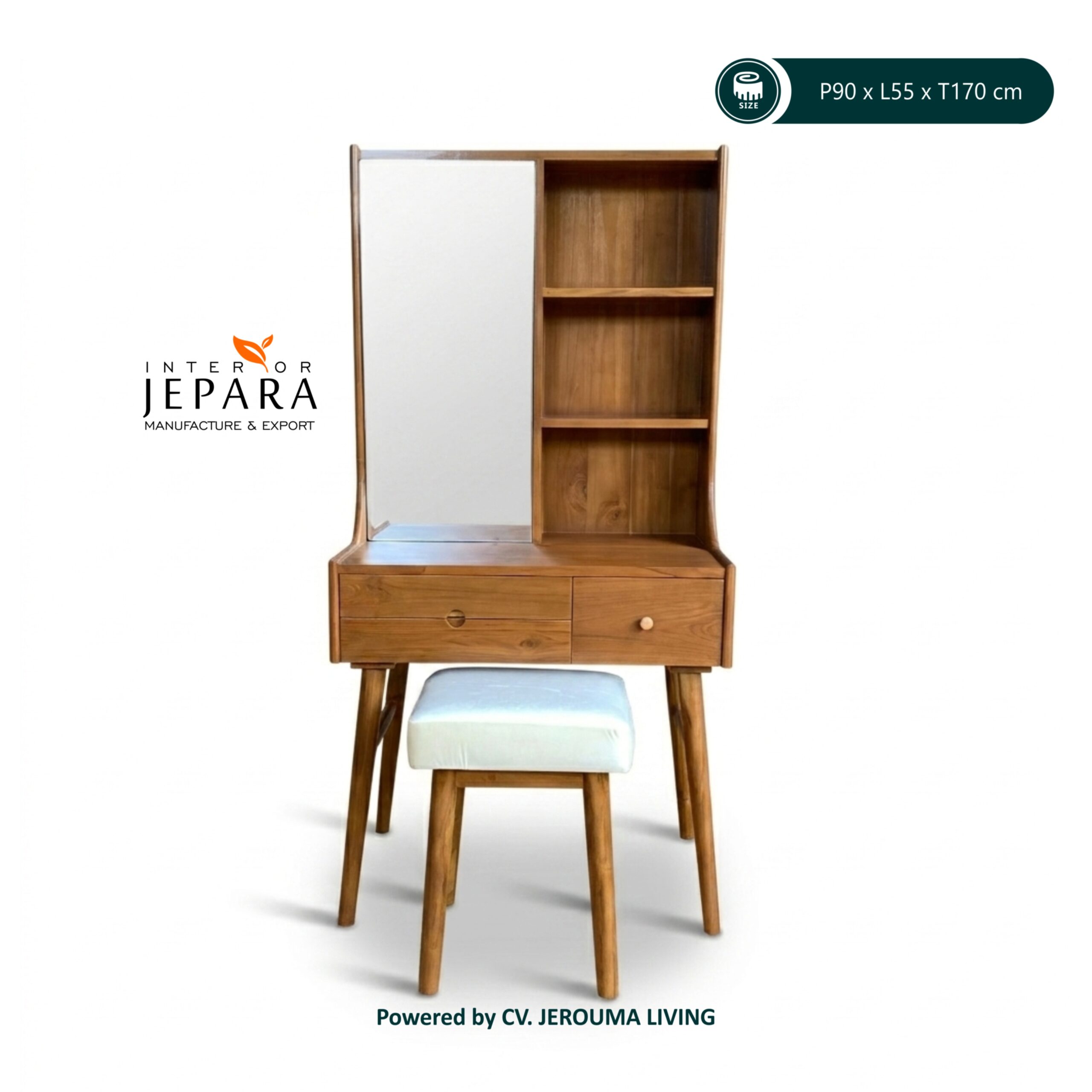 Meja Rias Minimalis Kayu Jati Modern