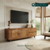 INTERIOR JEPARA Meja Tv Minimalis Bahan Kayu Jati Solid