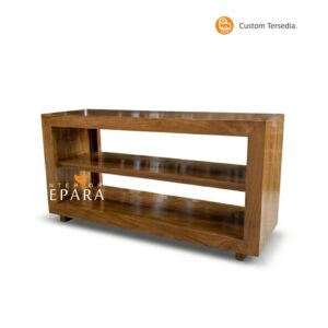Meja TV Kayu Jati Solid Minimalis – Interior Jepara