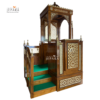 Mimbar Masjid Kayu Jati Ukir Jepara – Desain Klasik, Elegan & Kokoh