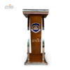 Podium Mimbar Kepresidenan Bahan Kayu Jati dan Stainleess