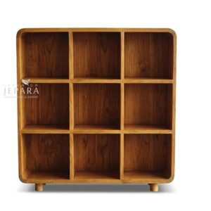 Rak Display Minimalis Kayu Jati – Multifungsi & Stylish