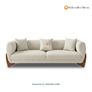 Sofa 3 Dudukan Minimalis Modern Kayu Jati Premium